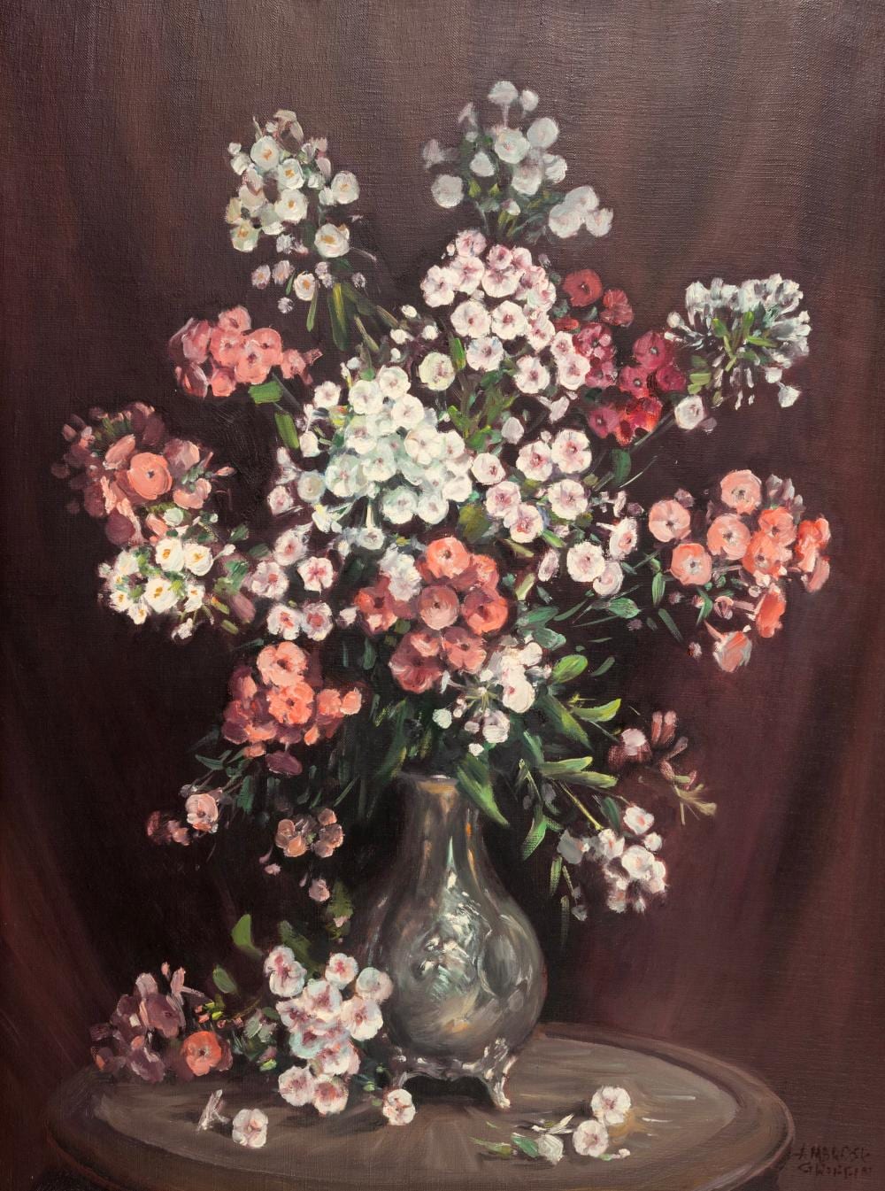Ambrose Griffin comparable auction result: ambrose griffin 1912 1980 still life oil on canvas on board signed lower right ambrose griffin titled verso 69 x 51cm 79 x 62cm overall