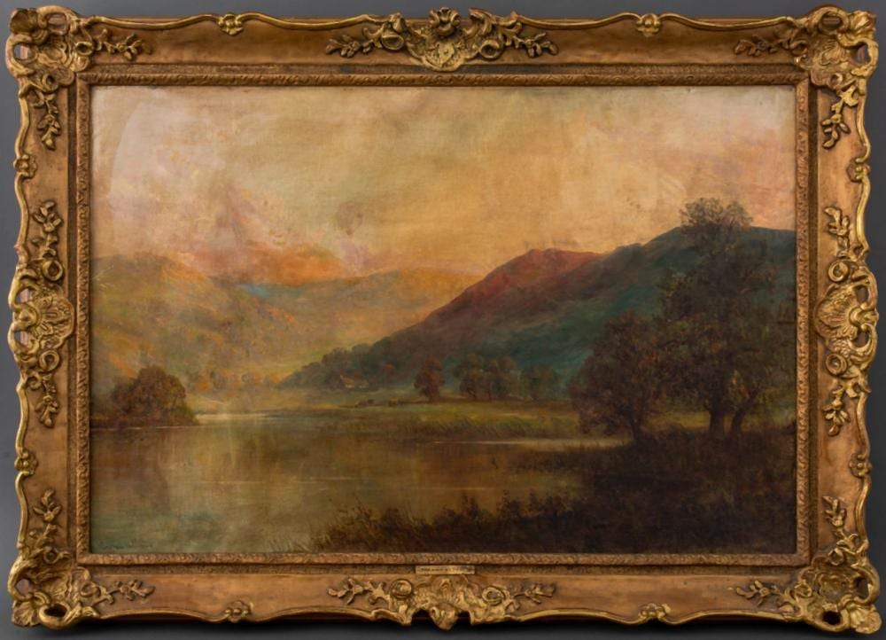 Graham Williams comparable auction result: graham williams gold tipped hills oil on canvas