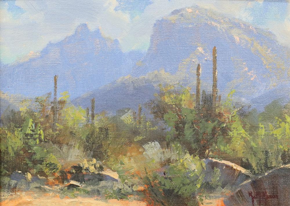Kenny McKenna comparable auction result: kenny mckenna oil on board thimble peak