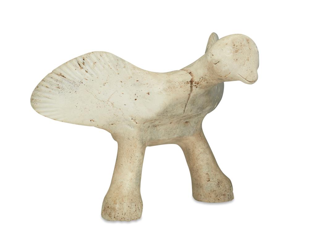karoo ashevak 1940 1974 inuit spence bay taloyoak a carved whalebone bird figure mid 20th century · John Moran Auctioneers · 2024-06-04 Karoo Ashevak comparable auction result: karoo ashevak 1940 1974 inuit spence bay taloyoak a carved whalebone bird figure mid 20th century