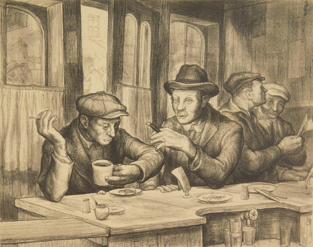 Charles Locke comparable auction result: charles locke american 1899 1983 lithograph