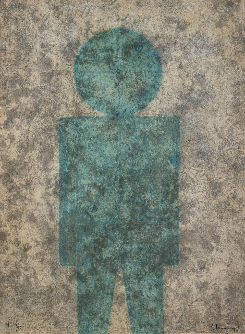 Rufino Tamayo - Personaje en azul comparable sale
