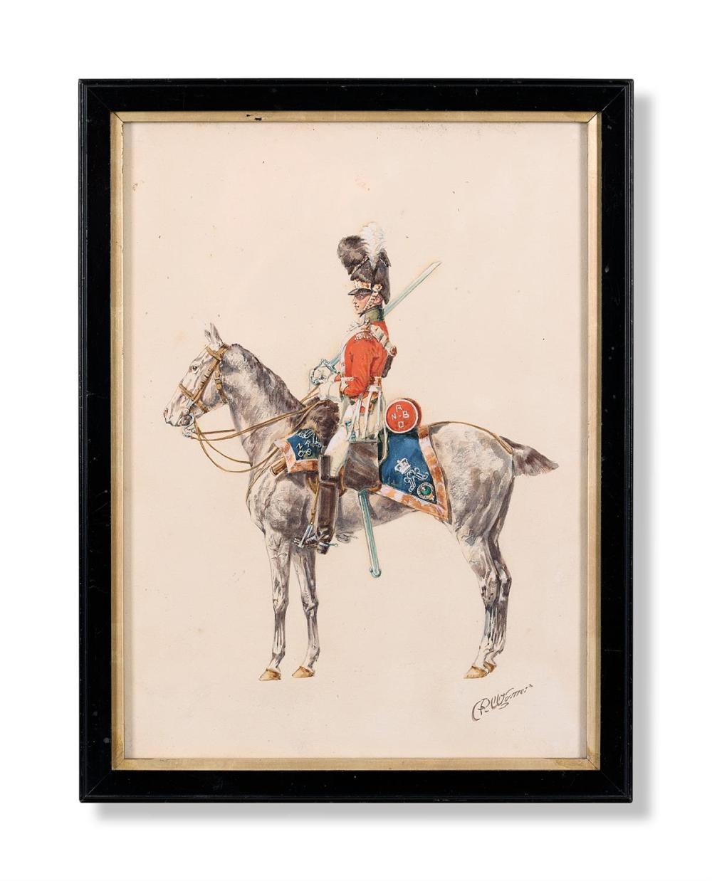 Reginald Augustus Wymer comparable auction result: reginald augustus wymer 1849 1935 a mounted guards officer