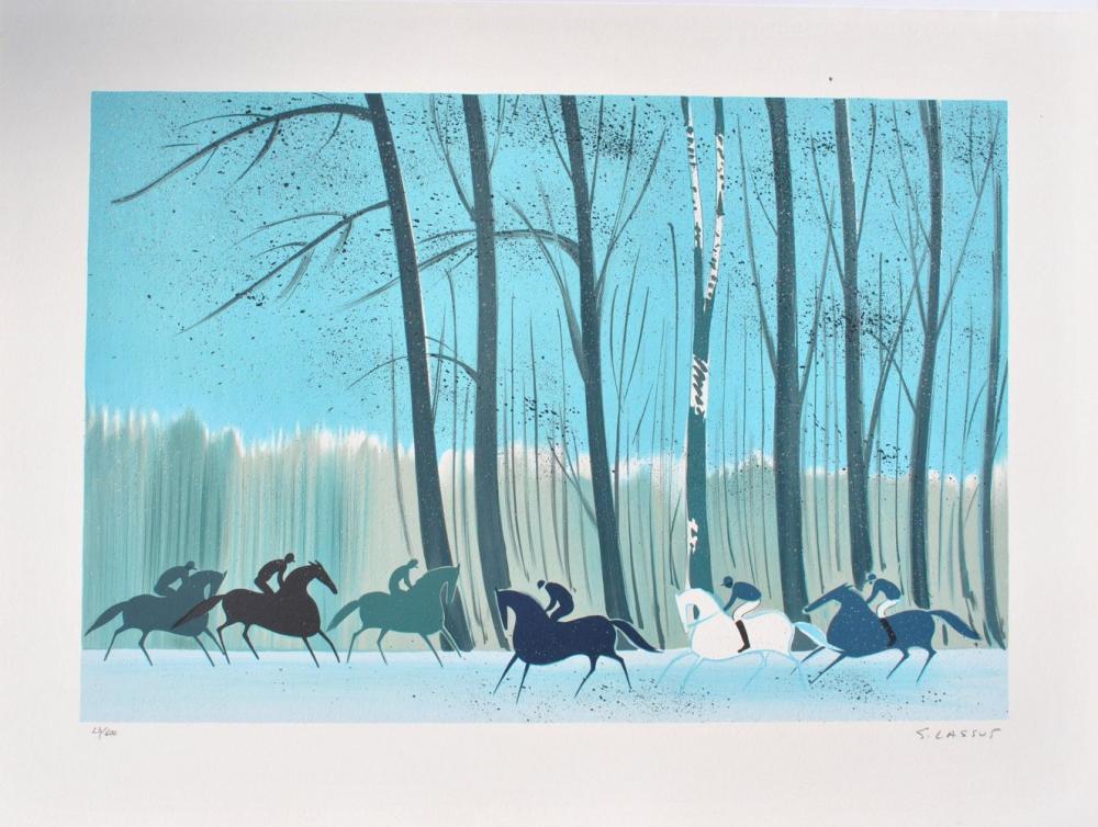 Serge Lassus comparable auction result: serge lassus cavaliers en hiver
