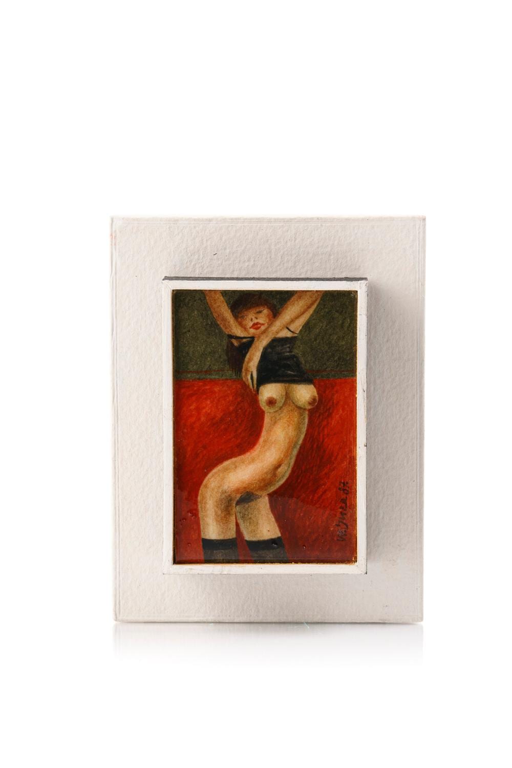 werner juza hemdausziehender weiblicher akt in schwarzen str mpfen 1987 · Schmidt Kunstauktionen Dresden OHG · 2024-06-15 Werner Juza comparable auction result: werner juza hemdausziehender weiblicher akt in schwarzen str mpfen 1987