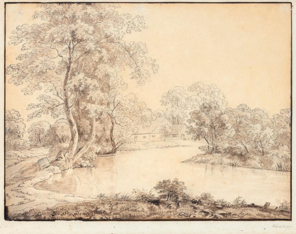 Simon Warnberger comparable auction result: simon warnberger w scherin am fluss 1st half 19th cent
