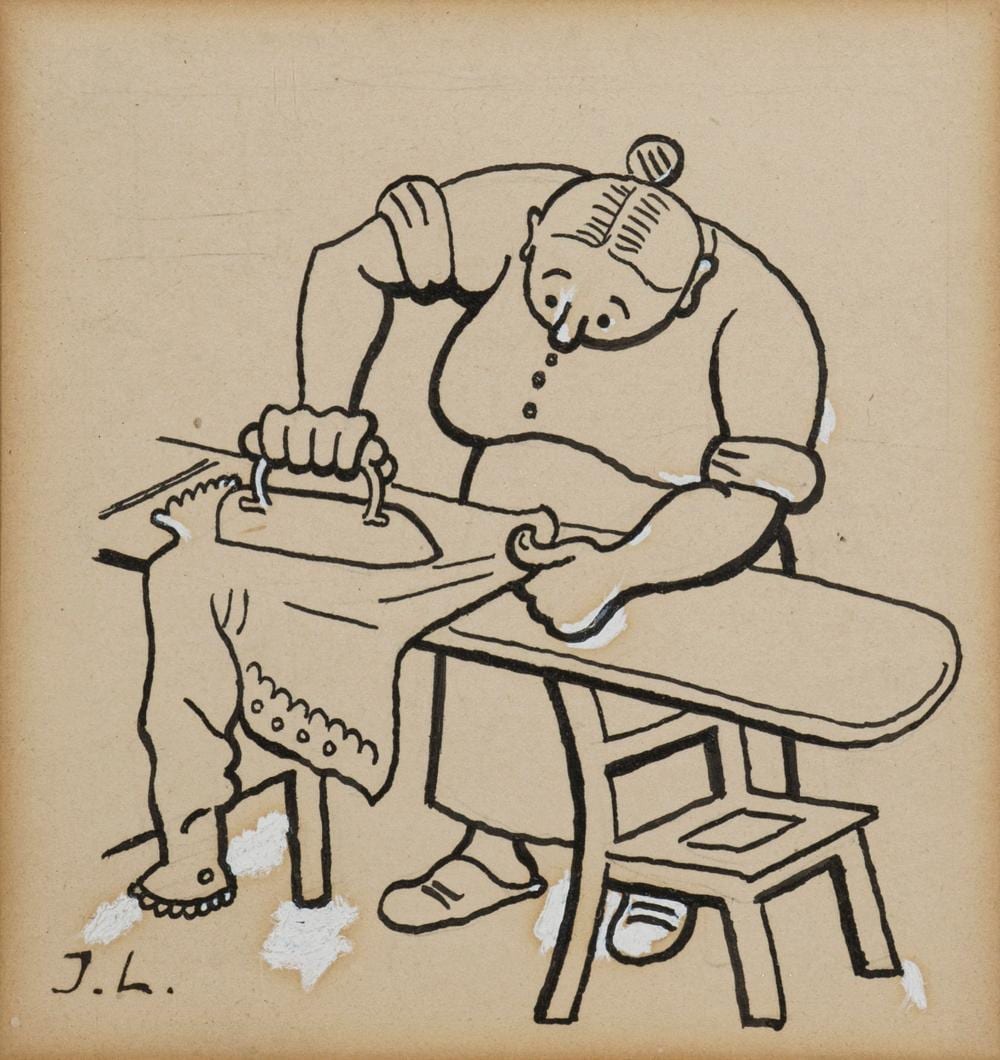 Josef Lada comparable auction result: josef lada die b glerin wohl 1920 s