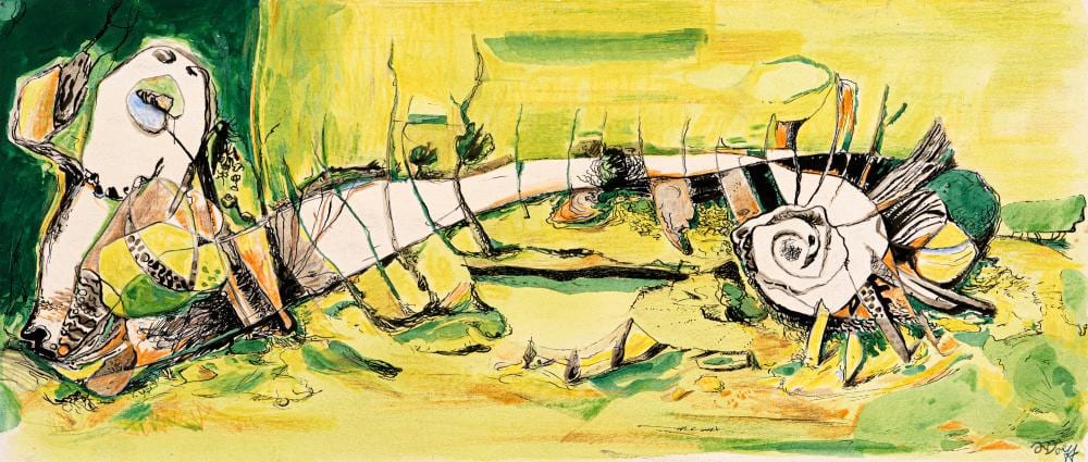 Willy Wolff comparable auction result: willy wolff ohne titel komposition um 1930 um 1977