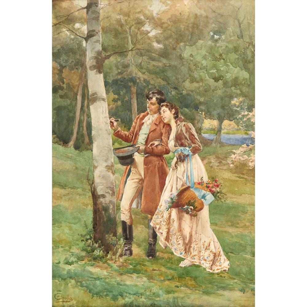 Fabio Cipolla comparable auction result: fabio cipolla 1852 1935 a lover s token