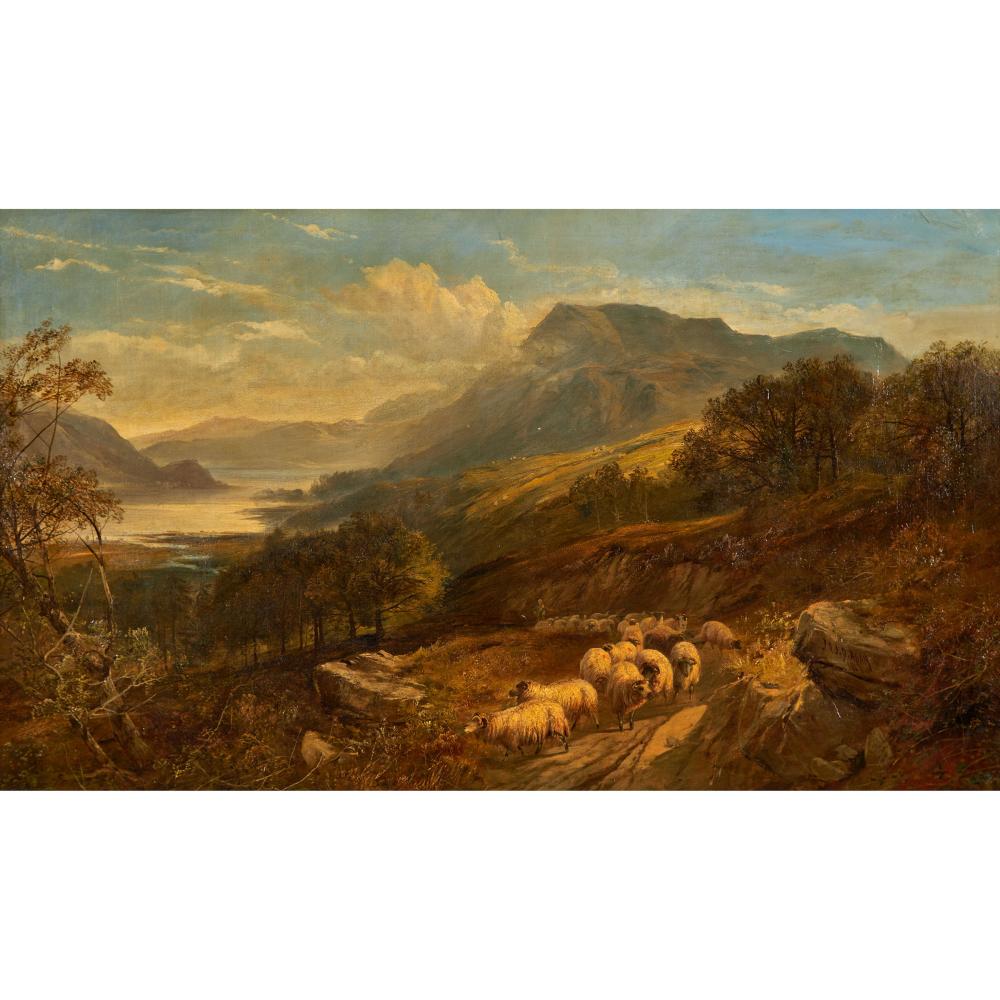 Joseph Denovan (1842) Adam comparable auction result: joseph denovan adam 1842 1896 highland landscape with sheep 1868