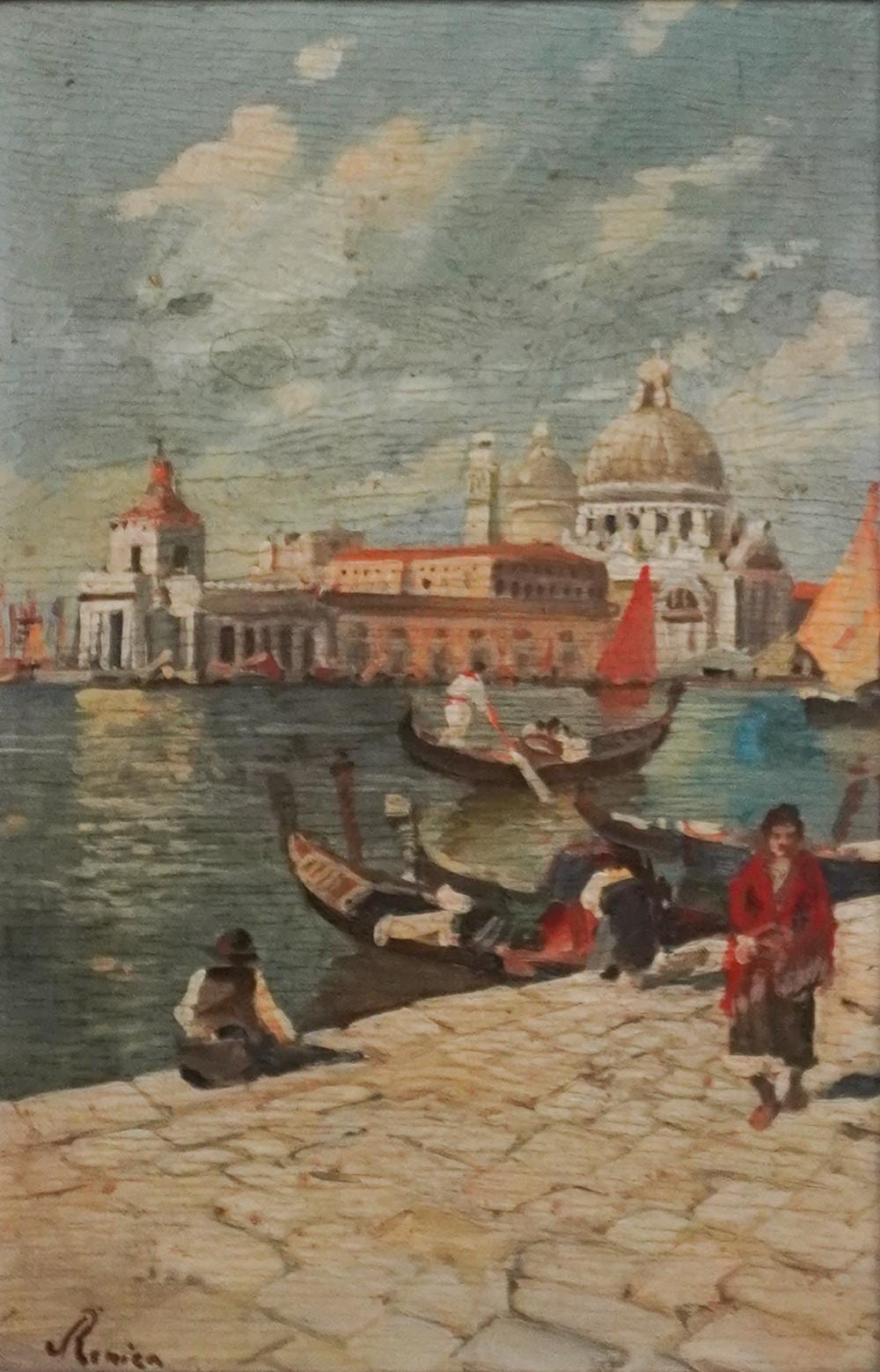 Giovanni Renica comparable auction result: giovanni renica italian 1808 1884 view of santa maria della salute oil on board frame 22 1 2 x 17 in 57 2 x 43 2 cm