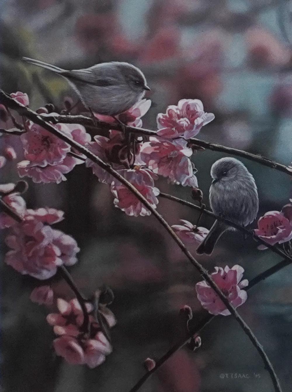 Terry Isaac comparable auction result: terry isaac american 1958 2019 spring song limited edition offset lithograph numbered 208 950 frame 16 3 4 x 14 1 4 in 42 5 x 36 2 cm