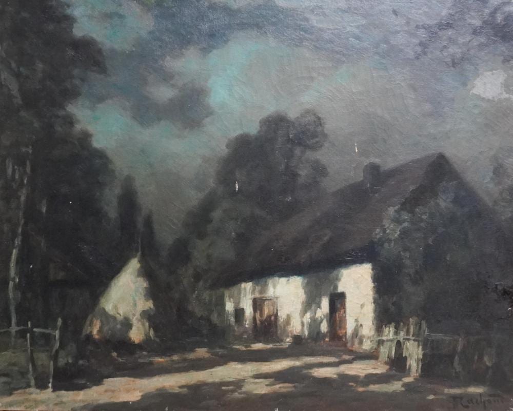 François Charles Cachoud comparable auction result: fran ois charles cachoud french 1866 1943 nocturnal village scene oil on canvas signed l r frame 30 x 36 in 76 2 x 91 4 cm