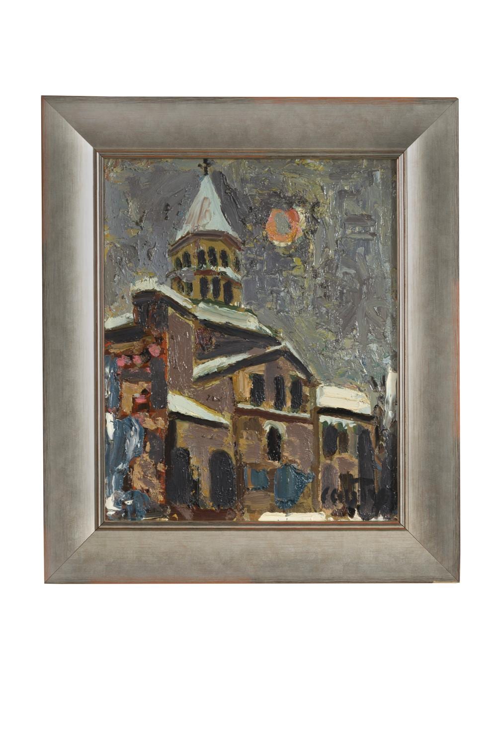 Jean Couty comparable auction result: jean couty 1907 1991 l glise notre dame de saint saturnin 1989