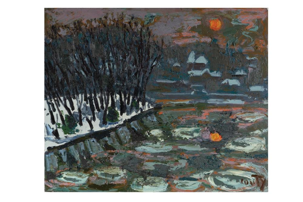 Jean Couty comparable auction result: jean couty 1907 1991 l le barbe sous la neige