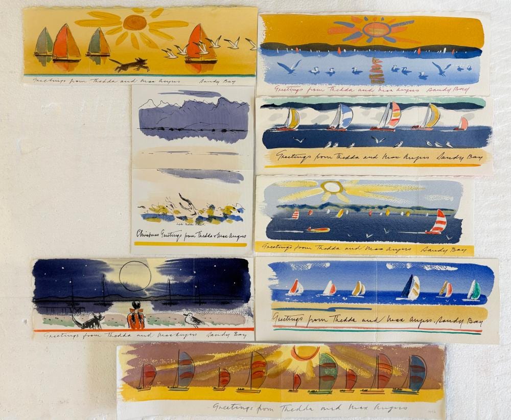 Max Rupert Angus comparable auction result: max angus 1914 2017 australia christmas cards 23 and retrospective catalogue