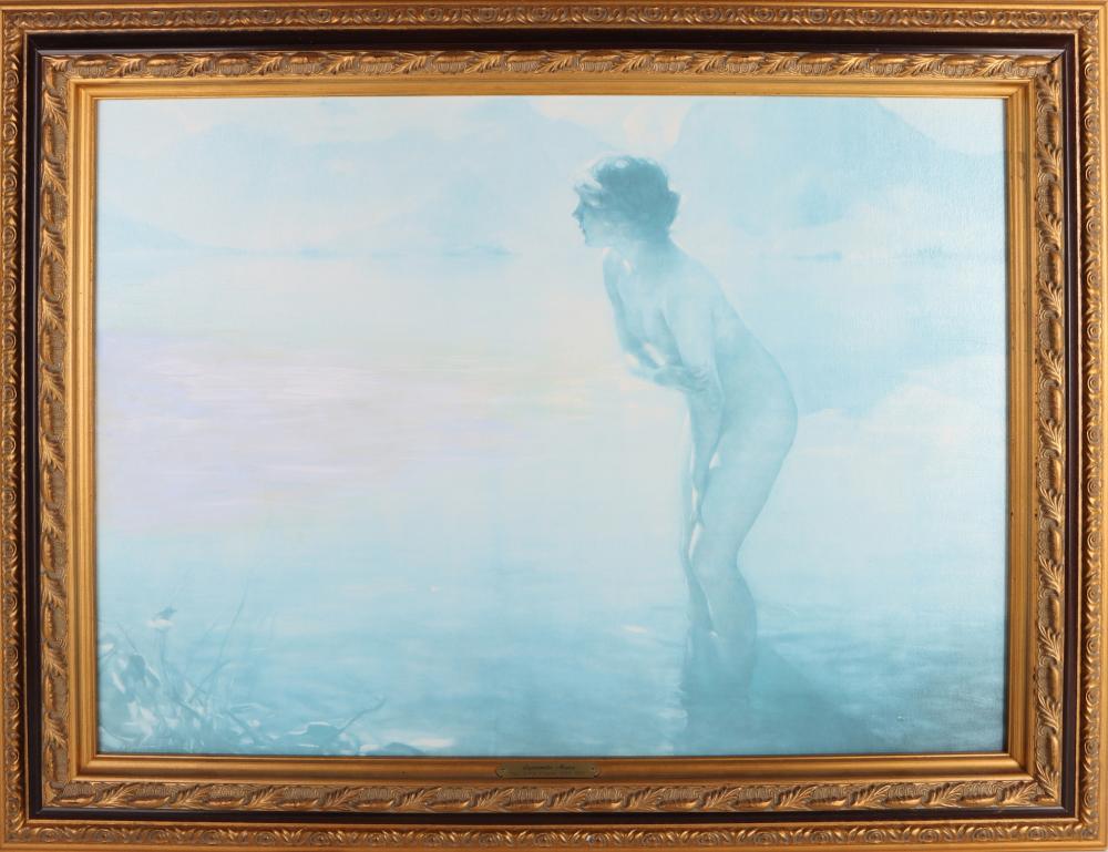 Paul Chabas comparable auction result: paul chabas original giclee print after