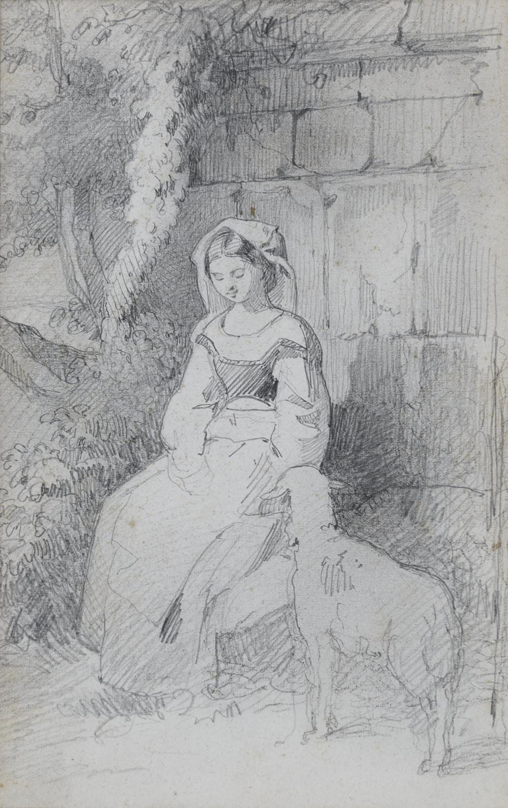 Cesare Mariani comparable auction result: pencil drawing by cesare mariani