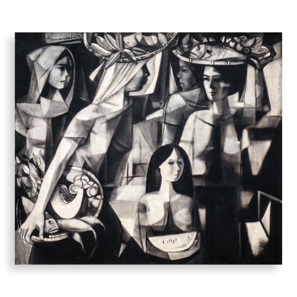 Vicente Manansala (1910 - 1988) - Fruit Vendors comparable sale