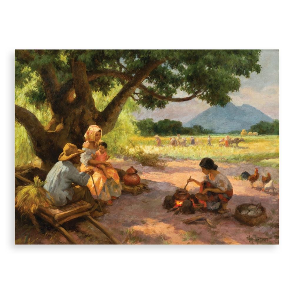 Fernando Amorsolo (1892 - 1972) - Under The Mango Tree comparable sale