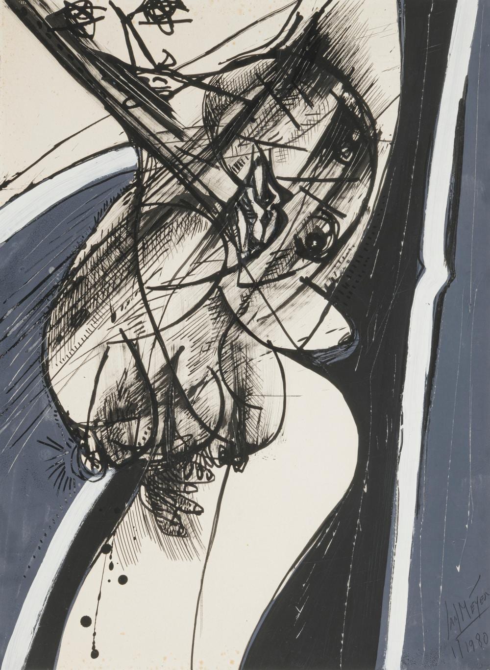 Jan Meyer comparable auction result: jan meyer dutch 1927 1995 untitled 1980