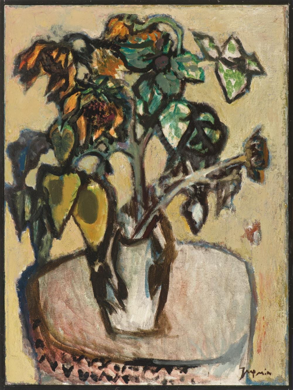jaap min dutch 1914 1987 still life with flowers · Adams Amsterdam Auctions · 2024-06-11 Jacob Min comparable auction result: jaap min dutch 1914 1987 still life with flowers