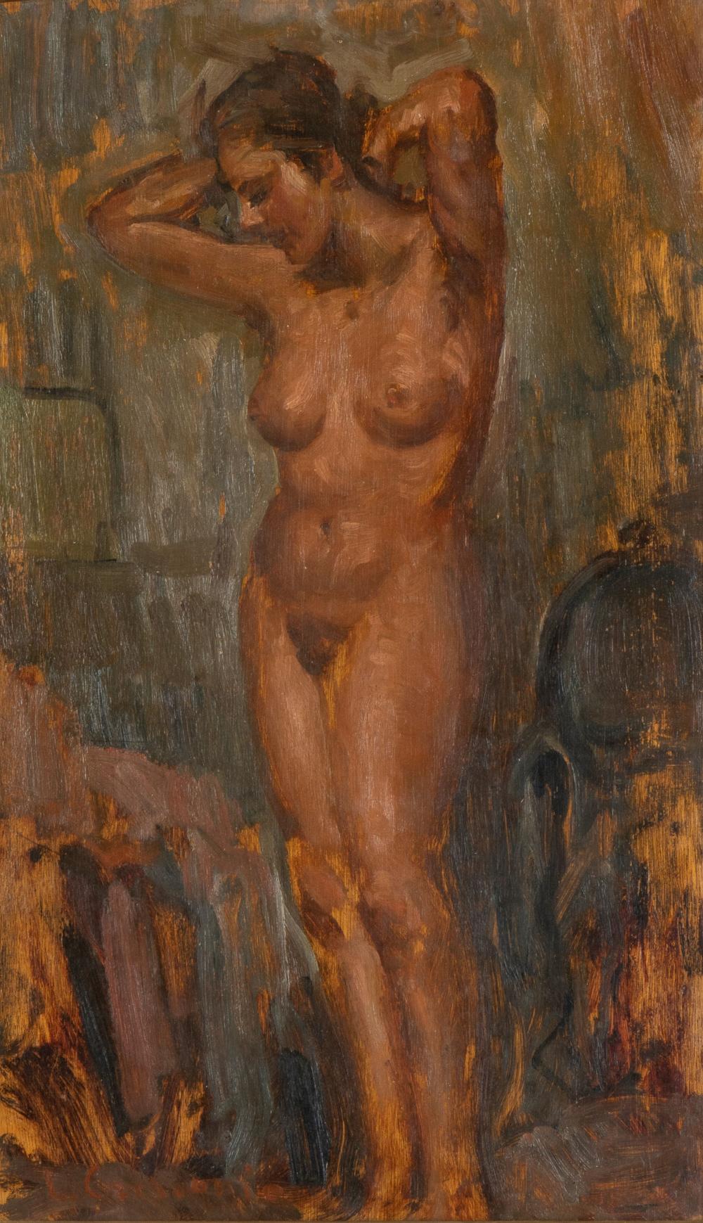 Luigi Crisconio comparable auction result: luigi crisconio napoli 1893 portici 1946 female nude portrait