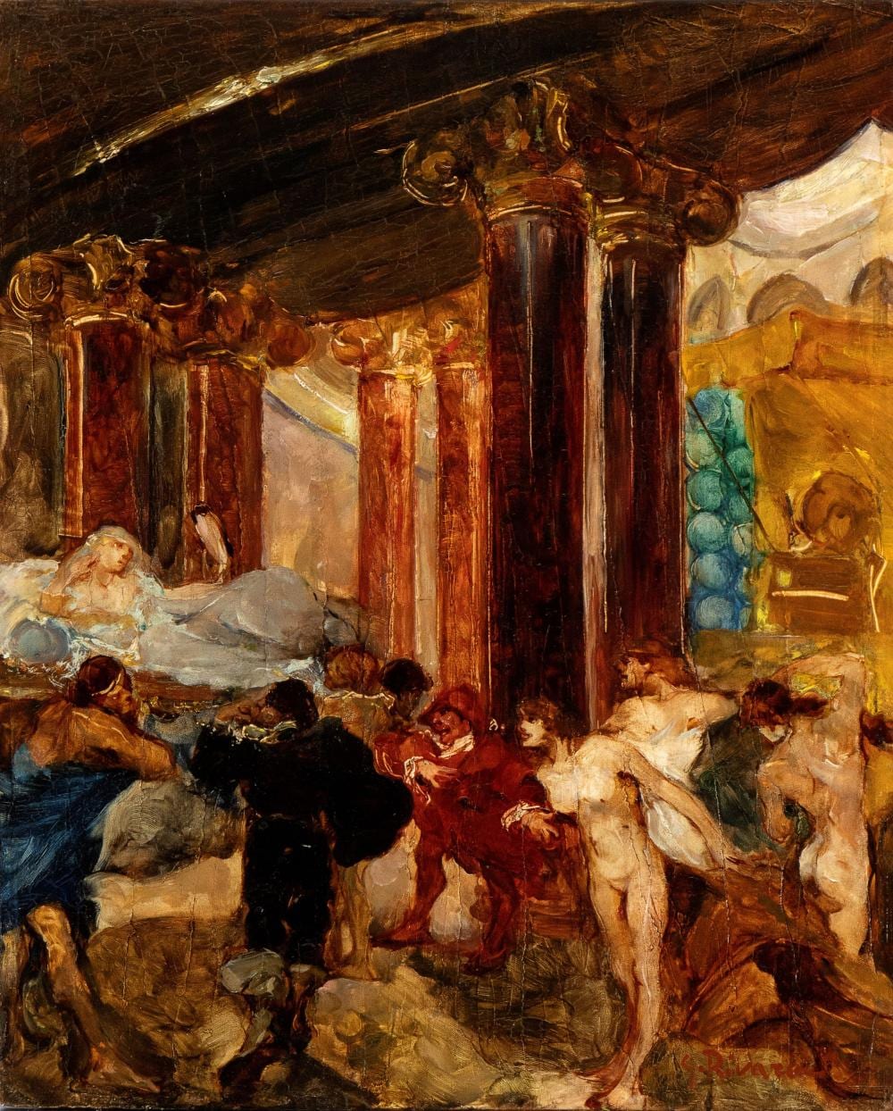 Giuseppe Rivaroli comparable auction result: giuseppe rivaroli cremona 1885 roma 1943 il trovatore