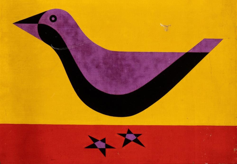 Yves Laloy comparable auction result: yves laloy rennes 1920 1999 oiseau violet