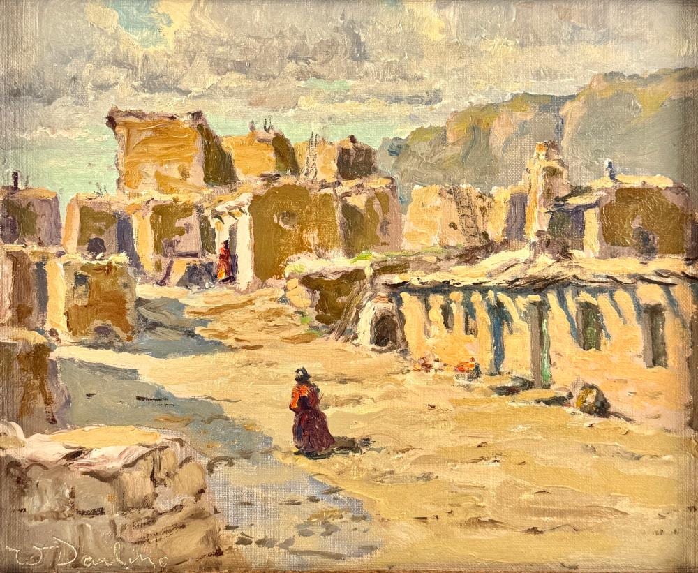 William S. Darling comparable auction result: pueblo scene by william s darling