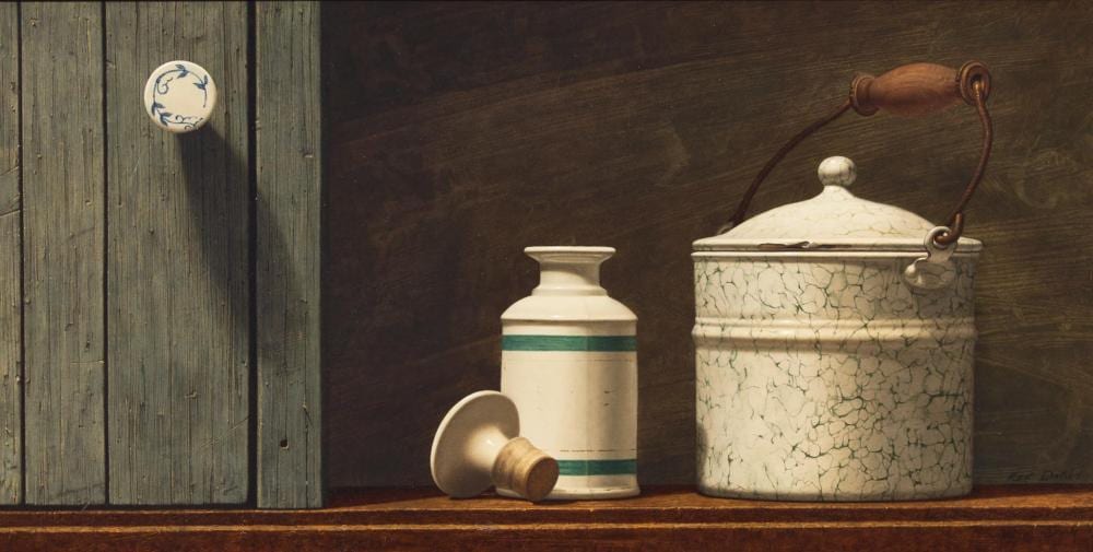 kenneth southworth davies american 1925 2017 next to the cupboard · Freeman's | Hindman · 2024-06-04 Kenneth Southworth Davies comparable auction result: kenneth southworth davies american 1925 2017 next to the cupboard