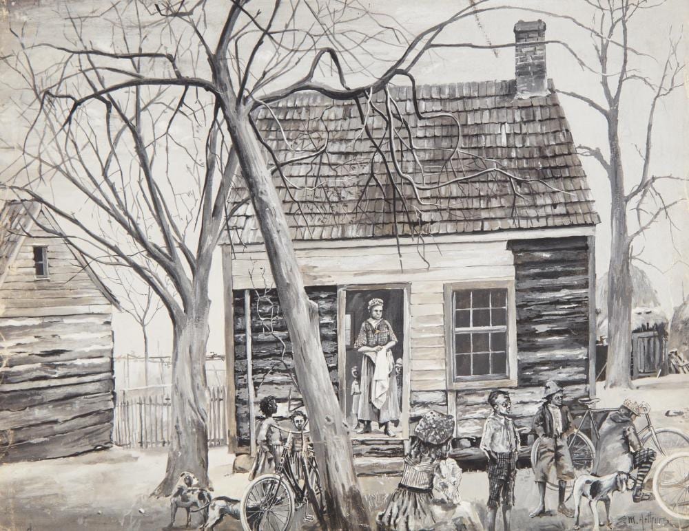 Stanley Massey Arthurs comparable auction result: stanley massey arthurs american 1877 1950 the old shack