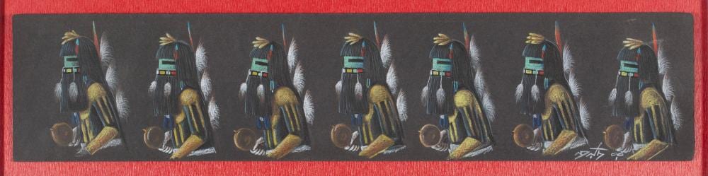 Neil David comparable auction result: neil david native american hopi b 1944
