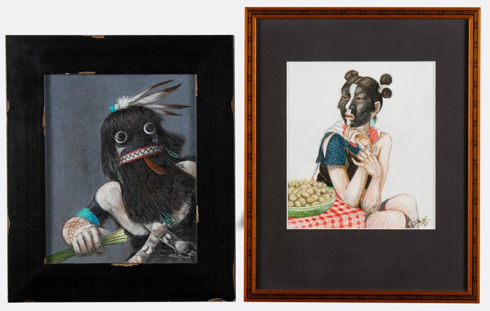Neil David comparable auction result: neil david native american hopi b 1944
