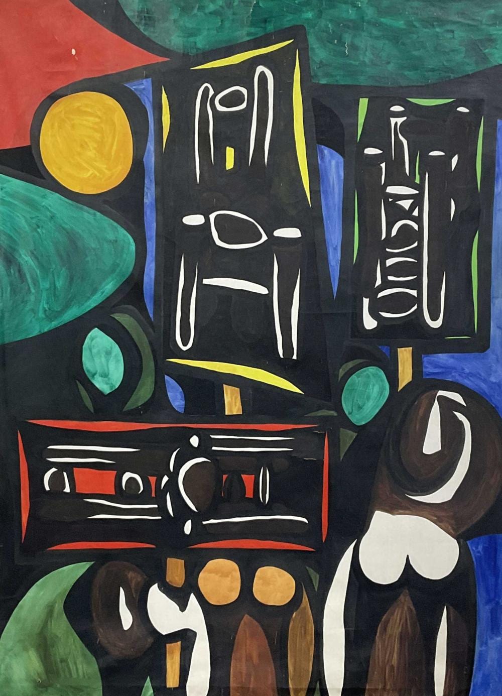 Roland Dorcely comparable auction result: roland dorcely 1930 2017 abstract oil on canvas
