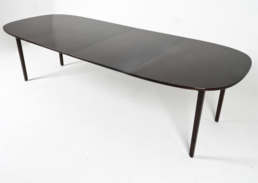 Auction comp thumbnail for OLE WANSCHER RUNGSTEDLUND MAHOGANY DINING TABLE (Westport Auction, Lot 37)