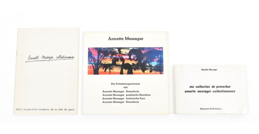Annette Messager comparable auction result: annette messager three artists books 1974 1978