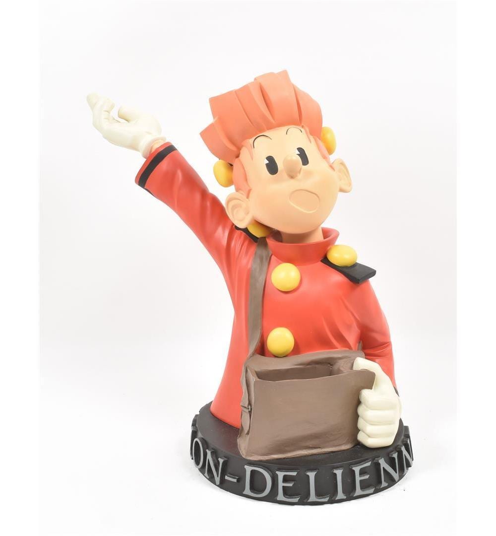 franquin a leblon delienne figurine grand buste spirou sacoche · Zwiggelaar Auctions · 2024-06-18 Jules Joseph Etienne Colmia comparable auction result: franquin a leblon delienne figurine grand buste spirou sacoche