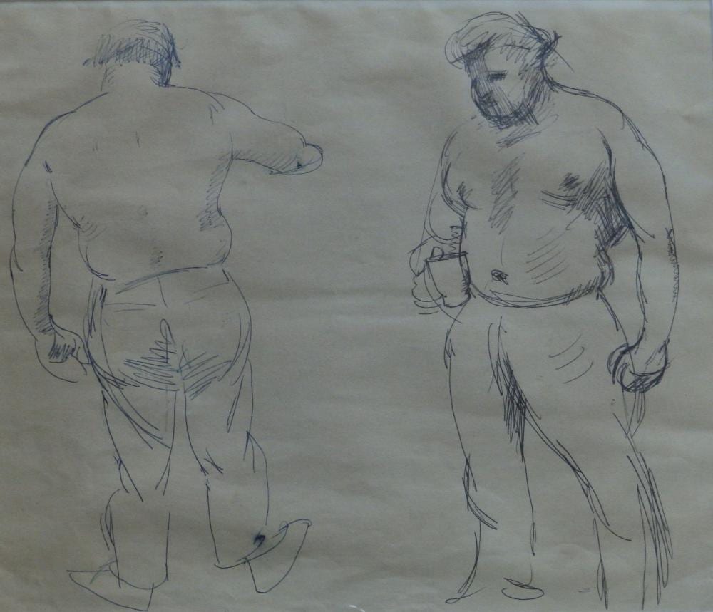 robert lenkiewicz 1941 2002 ink sketch two studies of a sturdily buil · Michael J Bowman · 2024-06-01 Robert Lenkiewicz comparable auction result: robert lenkiewicz 1941 2002 ink sketch two studies of a sturdily buil