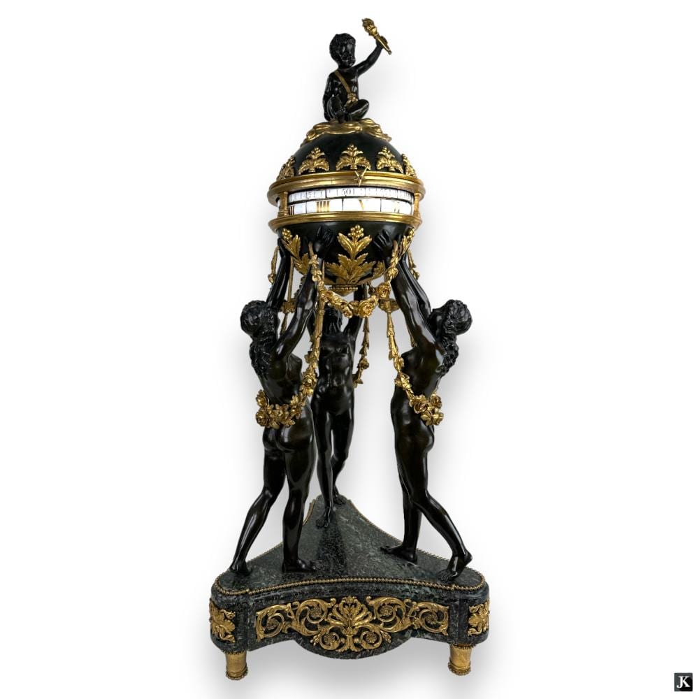 Barend Graat comparable auction result: louis xvi style three graces spherical clock by be