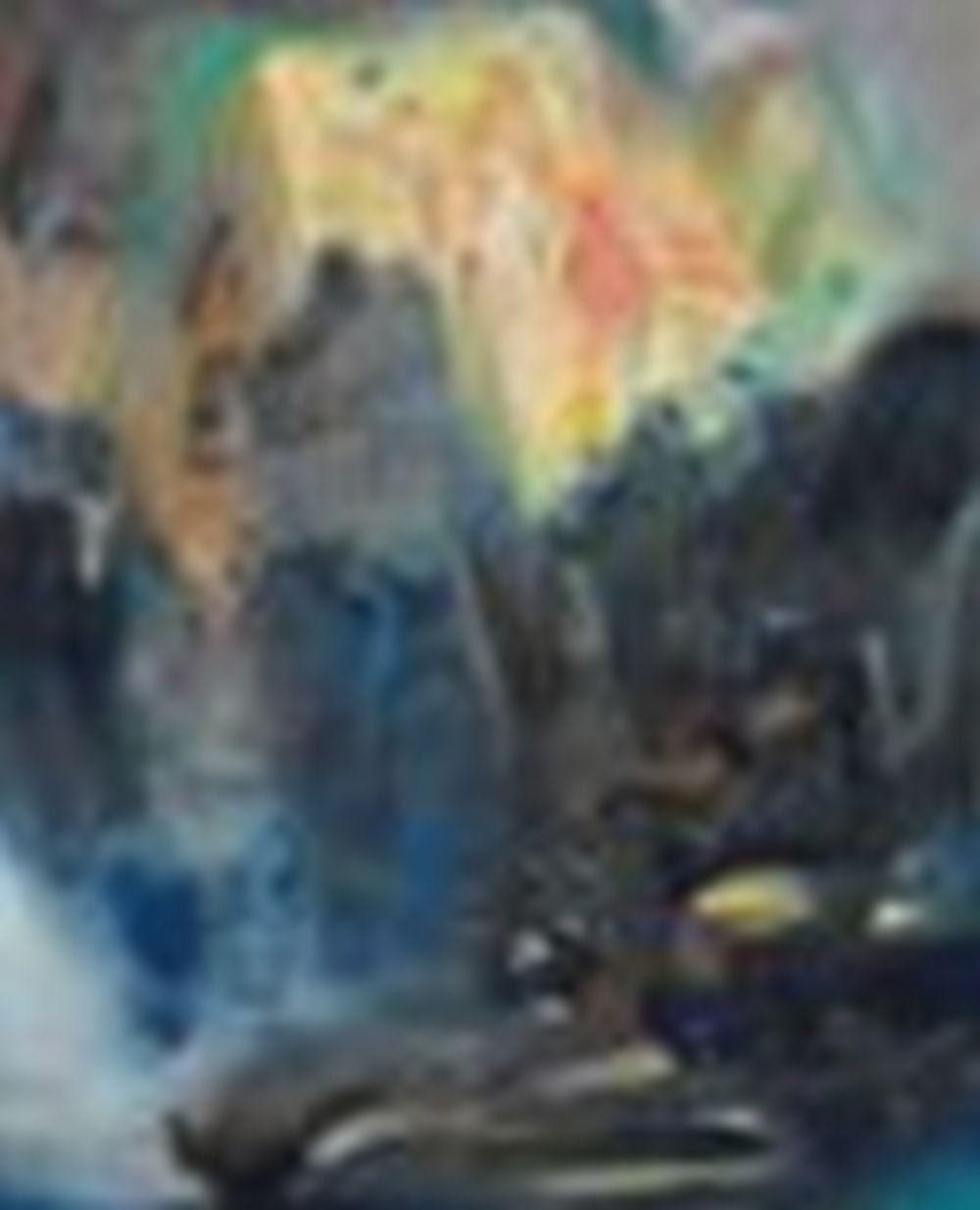 Chu Teh-Chun (1920-2014) Éclats (Brightness) oil on canvas 162.5 x 129.5 cm comparable sale