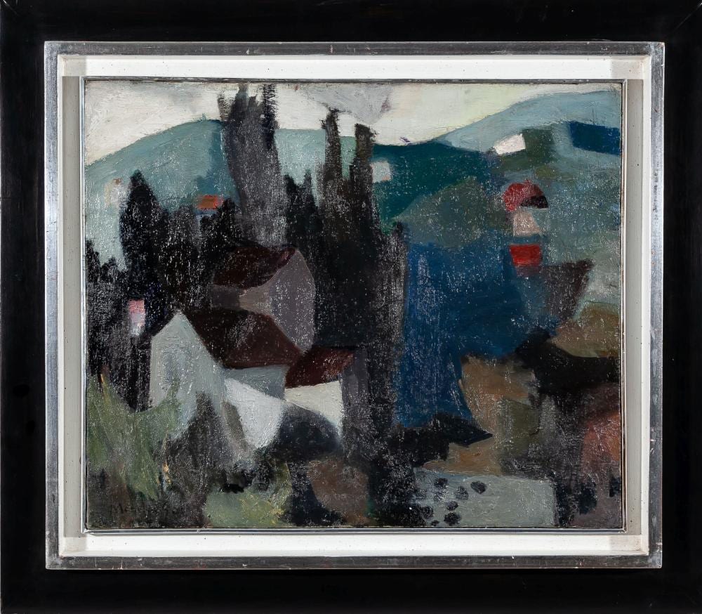 menchu gal ir n 1919 san sebasti n 2008 post cubist landscape of piedralaves c 1960 · Greco Subastas · 2024-05-29 Menchu Gal Orendain comparable auction result: menchu gal ir n 1919 san sebasti n 2008 post cubist landscape of piedralaves c 1960