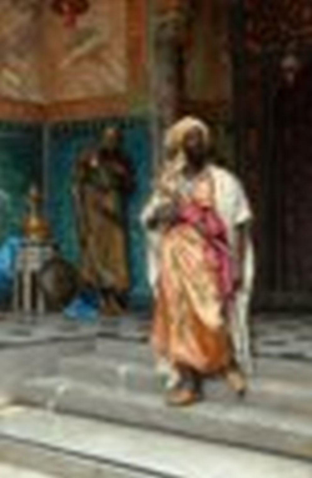 Ludwig Deutsch comparable auction result: ludwig deutsch austrian 1855 1935 the answer oil on panel 18 x 11 in