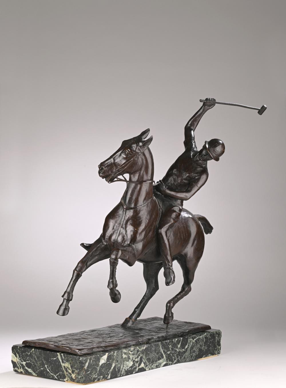 Georges Malissard comparable auction result: georges malissard 1877 1942 le joueur de polo bronze patine brune