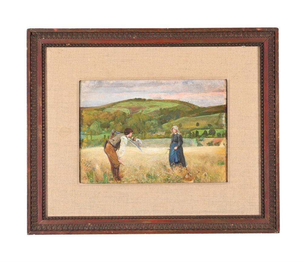 John William North comparable auction result: john william north british 1842 1924 a field of barley
