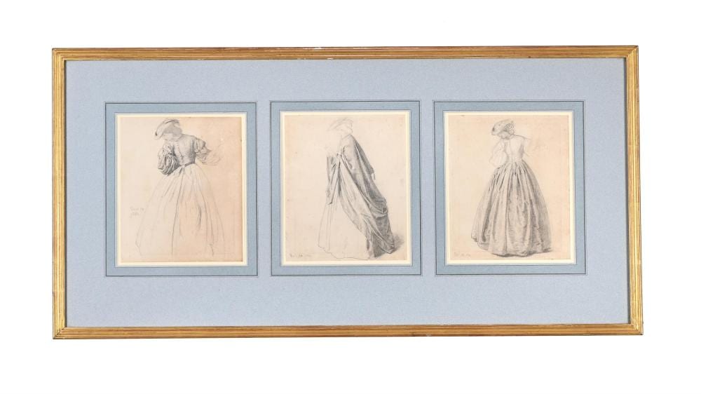 John Dawson Watson comparable auction result: john dawson watson british 1832 1892 three studies of ladies