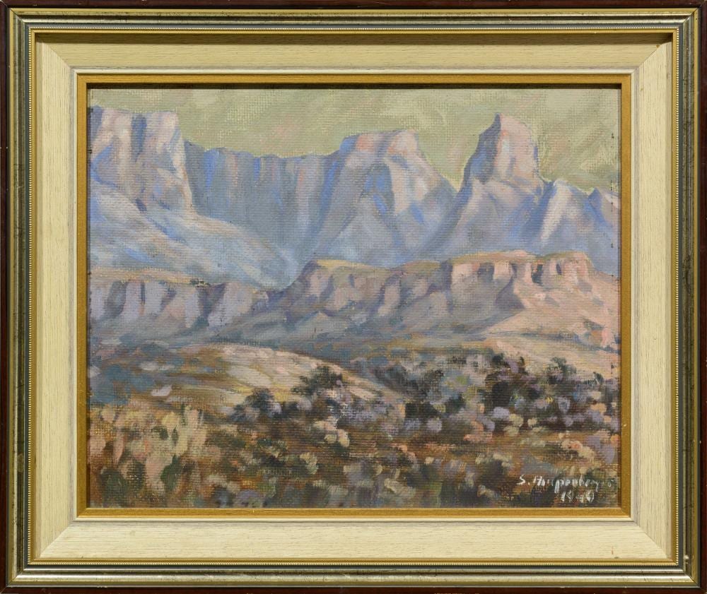 Stefan Ampenberger comparable auction result: stefan ampenberger sa 1908 1983 oil drakensberg mountains signed dated 1940 27 x 34