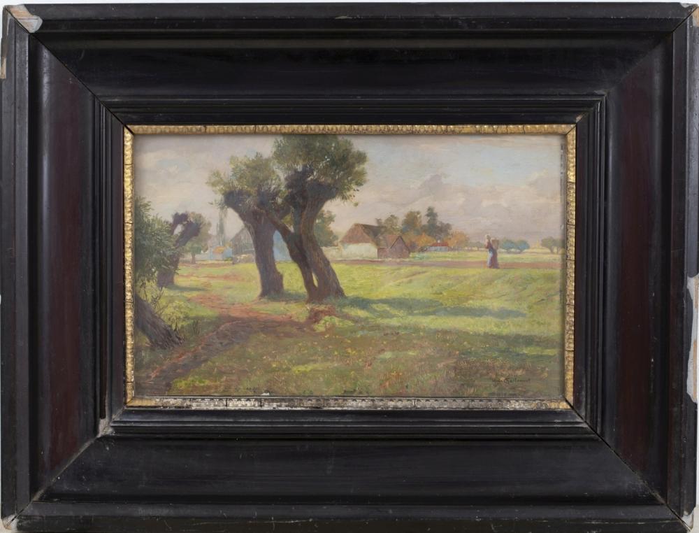 Hugo Charlemont comparable auction result: hugo charlemont 1850 1939 summer oil on panel europe bohemia late 19th century