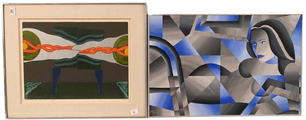 George Allen Nama comparable auction result: two framed pieces