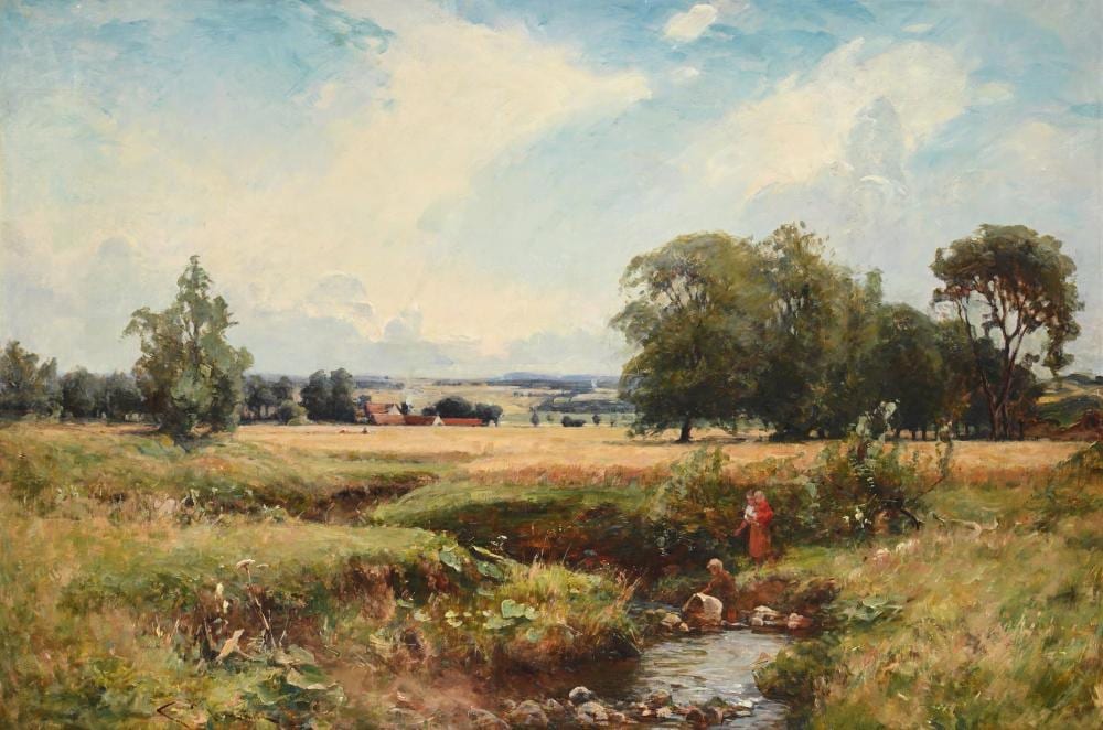 George Whitton Johnstone comparable auction result: george whitton johnstone british 1849 1901 an angus landscape
